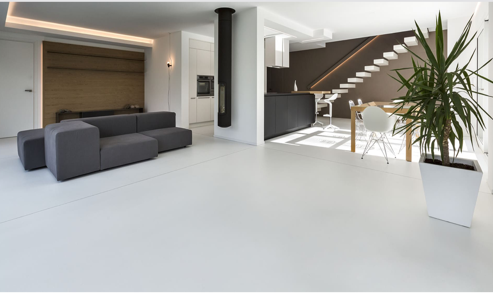 Pardoseli în microciment